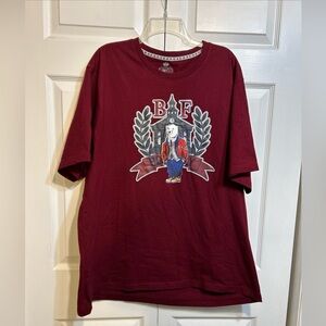 Born Fly Men’s Size 3XL Crewneck Fly Alumni Bear Blue Graphic T Shirt Tee Burgun